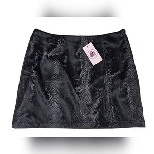 Juicy Couture Python Mini Skirt - Sz Lg - NWT
